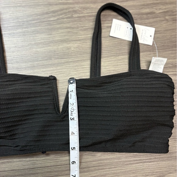Black Cupshe NWT Bikini Top Size Large - Picture 3 of 6